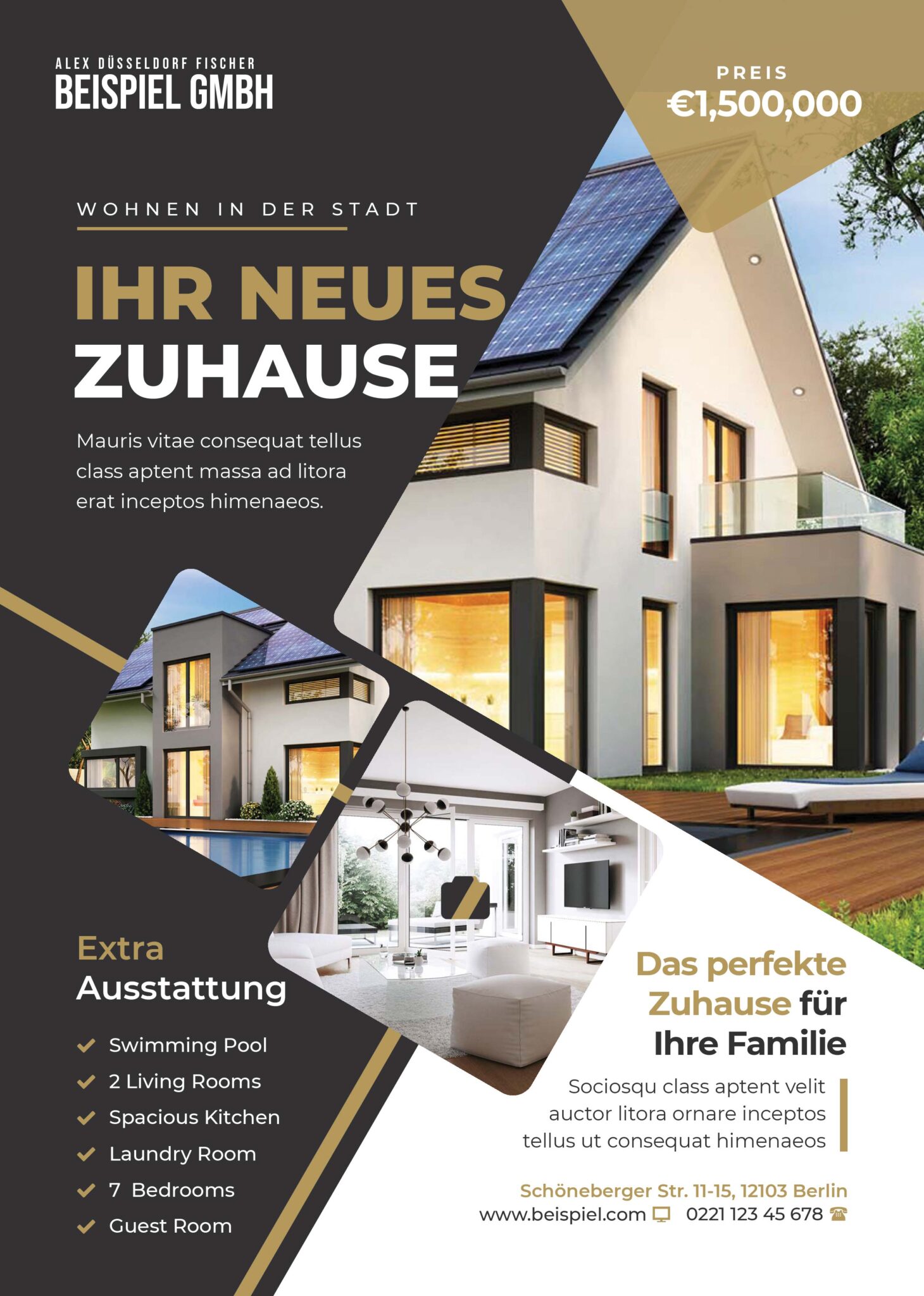 Immobilien Exposé schreiben Design (Gestaltung), Vorlage