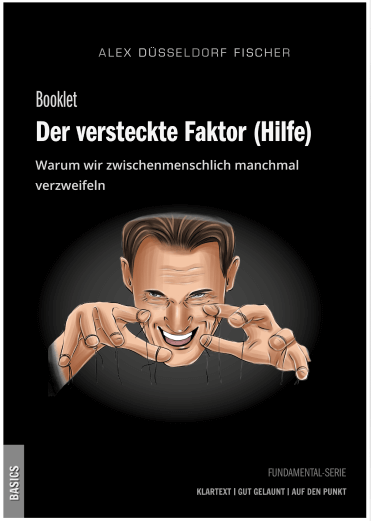 „Der versteckte Faktor (Hilfe)“ von Alex Düsseldorf Fischer beleuchtet psychologische Mechanismen in der zwischenmenschlichen Kommunikation. Das Booklet erklärt, warum es manchmal schwer ist, andere zu verstehen, und bietet Lösungsansätze für effektivere Interaktionen.